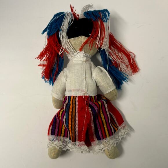 Vintage 1980's Handmade Traditional Folk Art Mexican Doll Button Joints - Picture 8 of 10